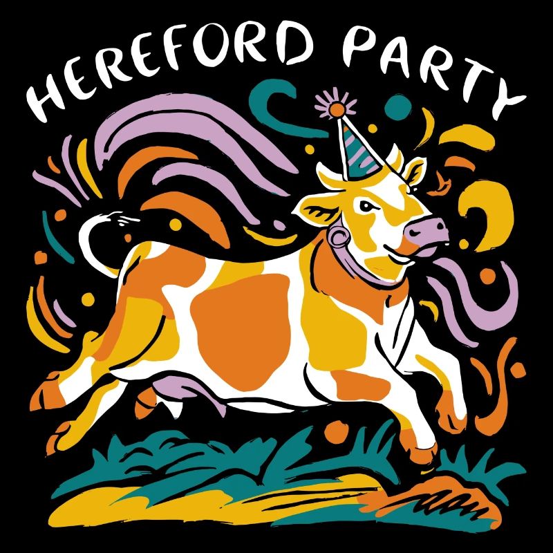 Kuh-Party mit Herefords