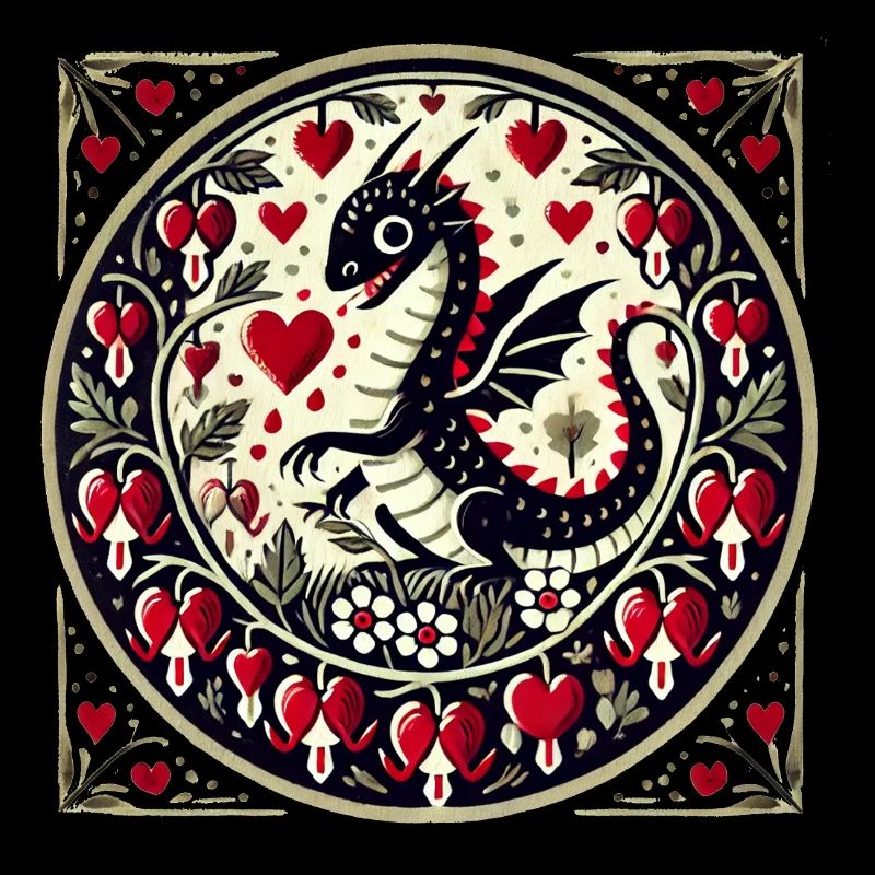 Bleeding Hearts Dragon