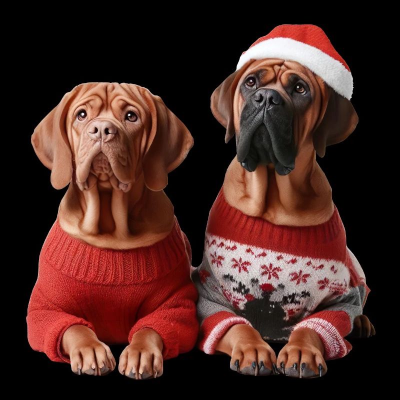 Boxer chiens Noël Noël pull cadeau