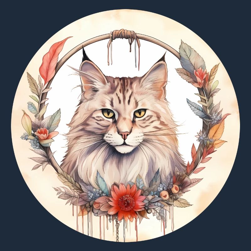 Chat des forêts norvégiennes Style Boho, chats d’amour