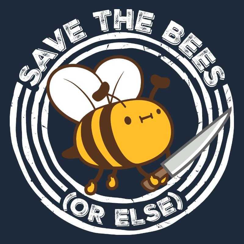 Rette die Bienen oder sonst Messer Spaß Süße Biene Imker