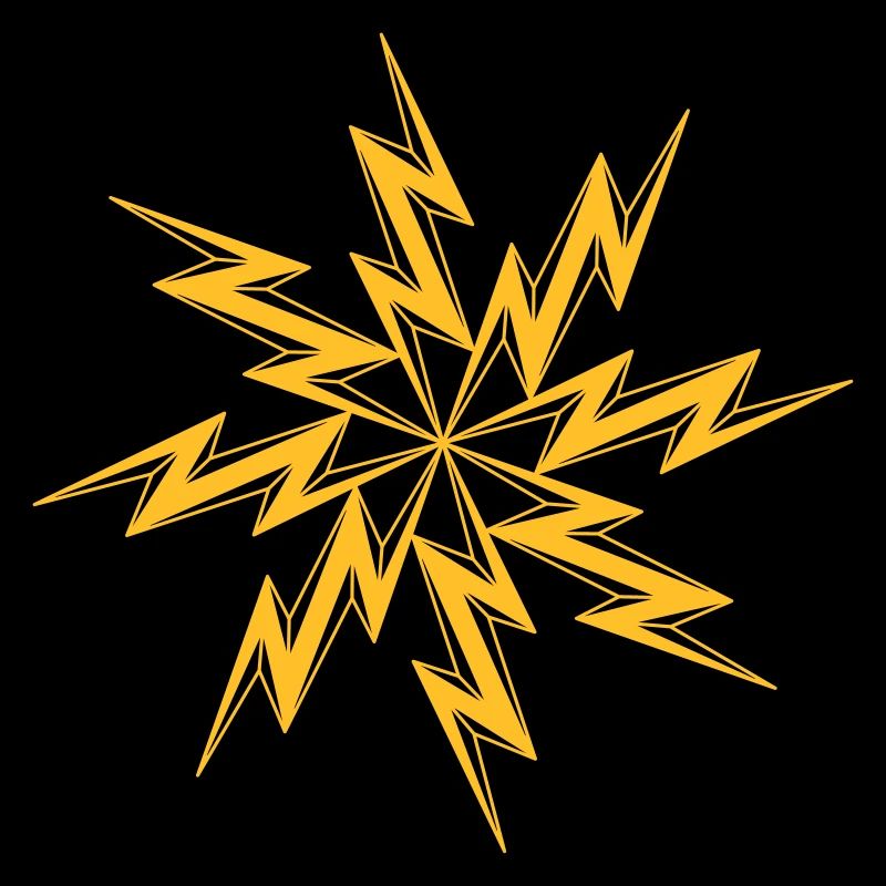 stern stromschlag gefahr schild blitz symbol kabel
