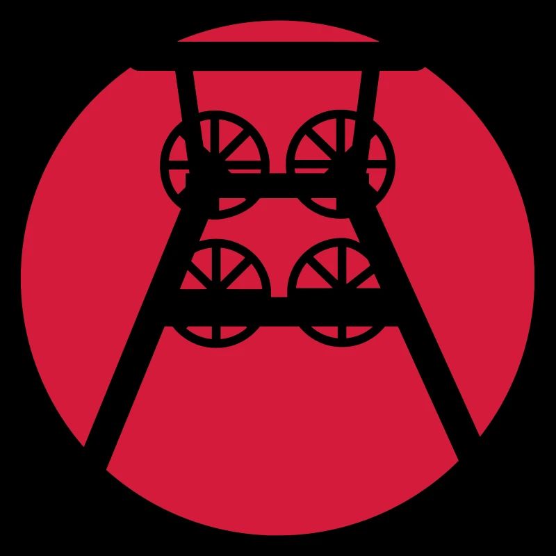 Ruhrpott Zeche Förderturm (v)