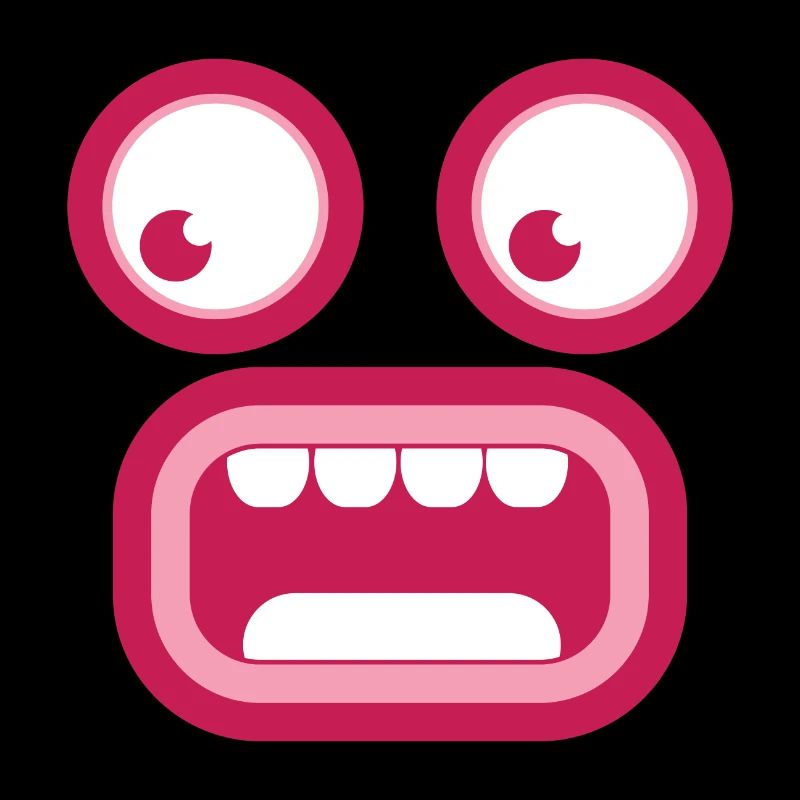 Shocked surprised tiki face