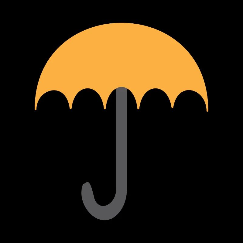 Parapluie orange et gris