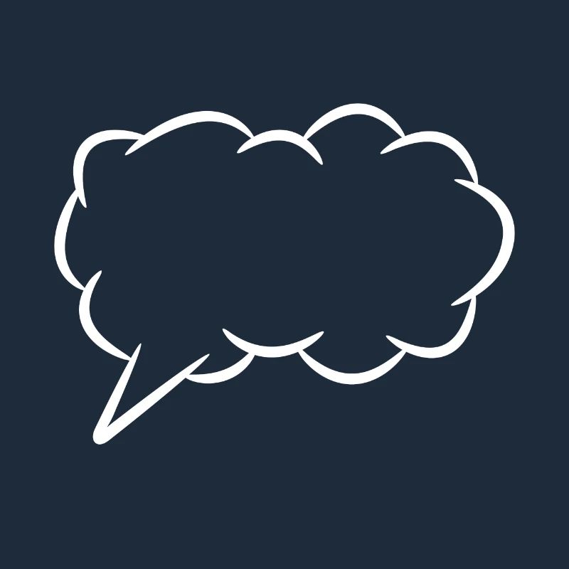 Speech bubble thought bubble