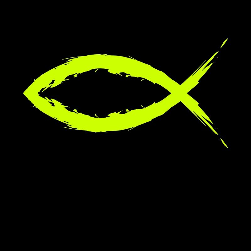 Fisch Christentum Symbol Religion Kirche Gelb.