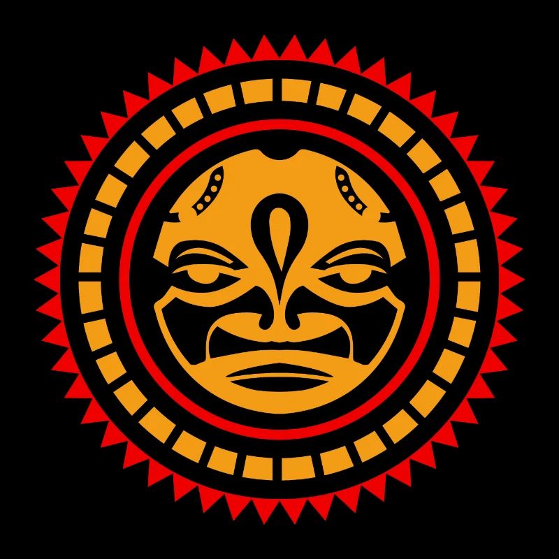 Samoa Sun Polynesian Tribal Tattoo-Geschenkidee