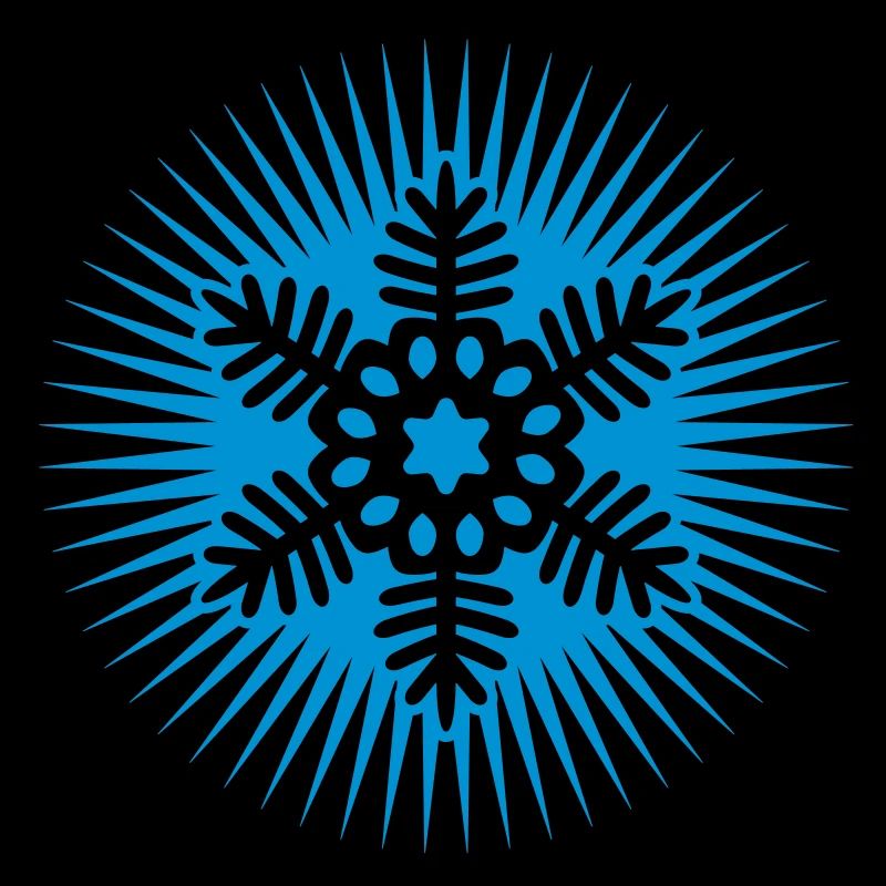 Blau Cool Schneestern