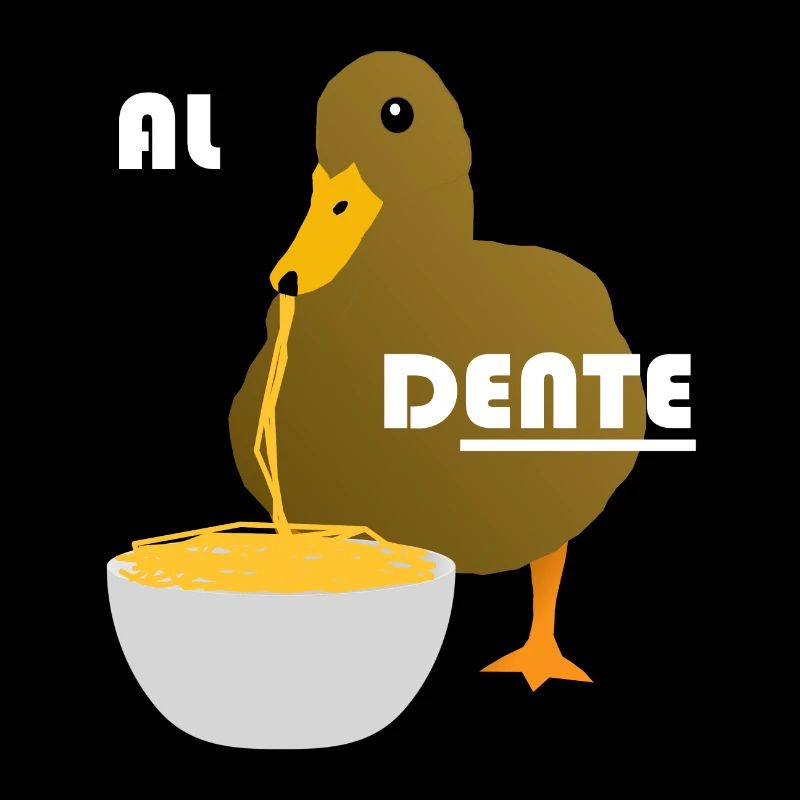 Spaghetti de pâtes rigolotes au canard