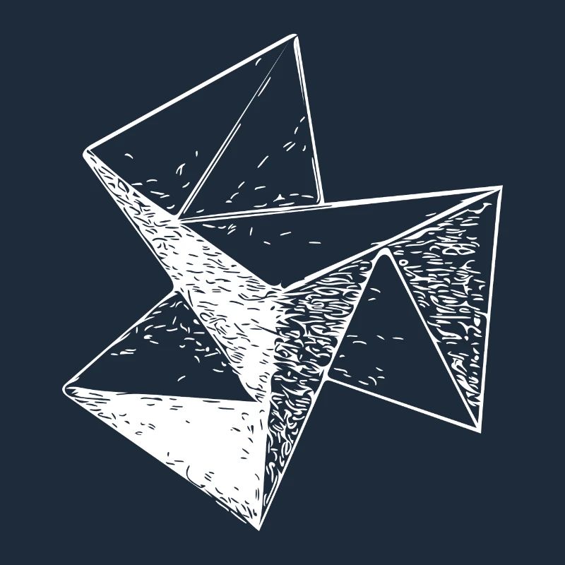 3d Vintage Triangle Cube Structure