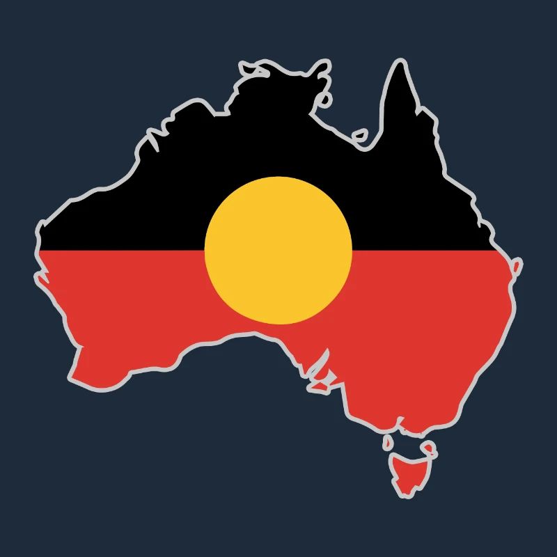Aboriginal Flag Australia Card Gift Idea