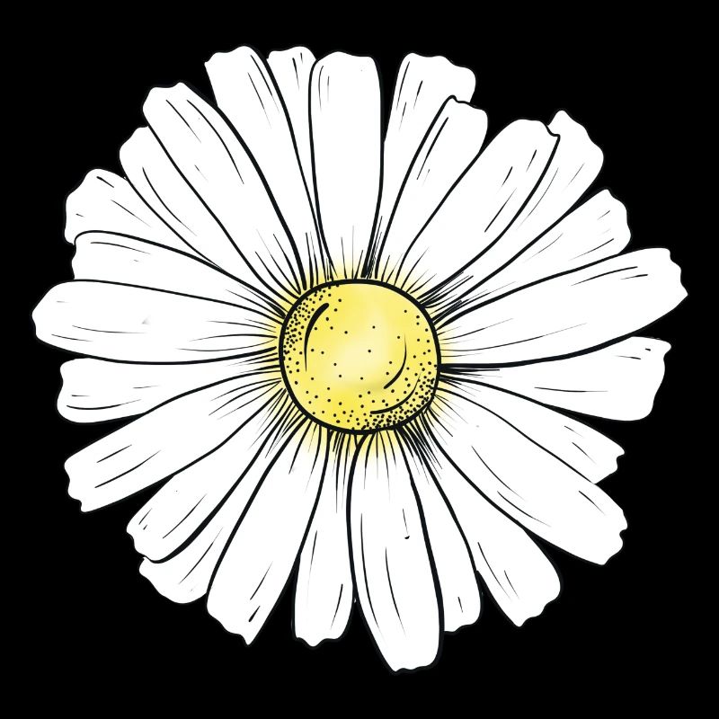 Minimalistisches Gänseblümchen