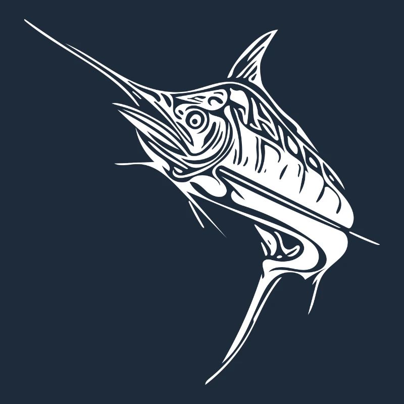 Elegant swordfish predatory bony fish