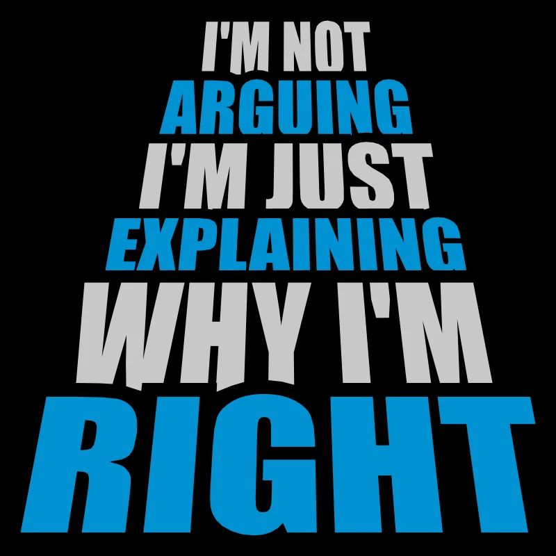 I m not arguing