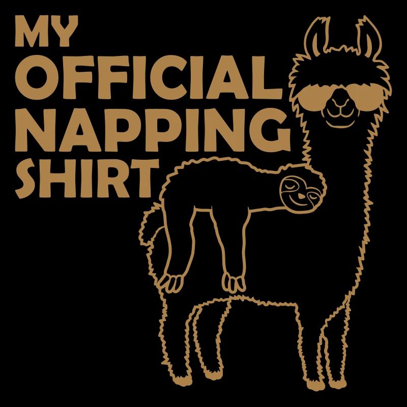 Faultier Lama napping shirt
