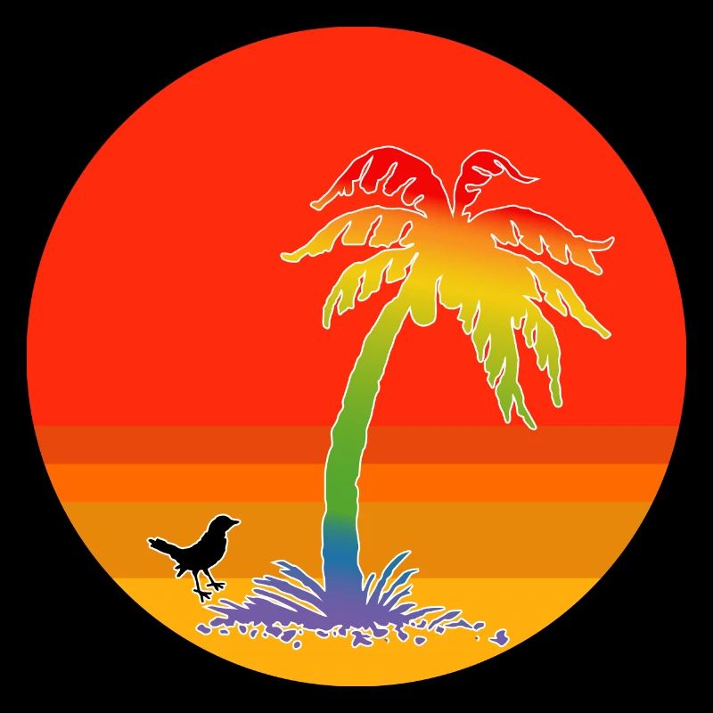 Arc-en-ciel de palmier