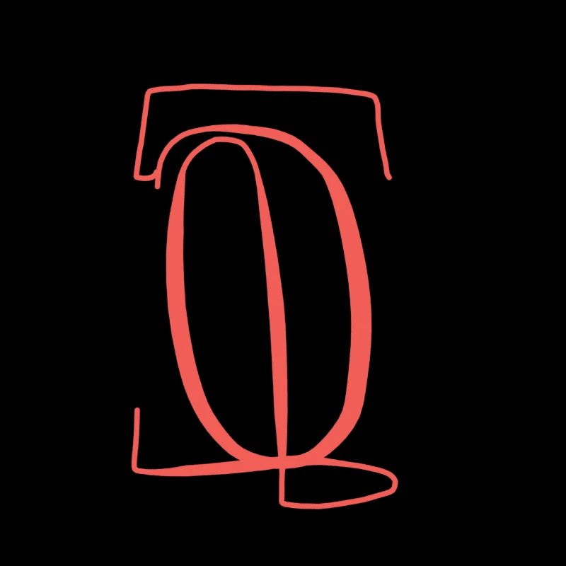 Letter S in abstract form