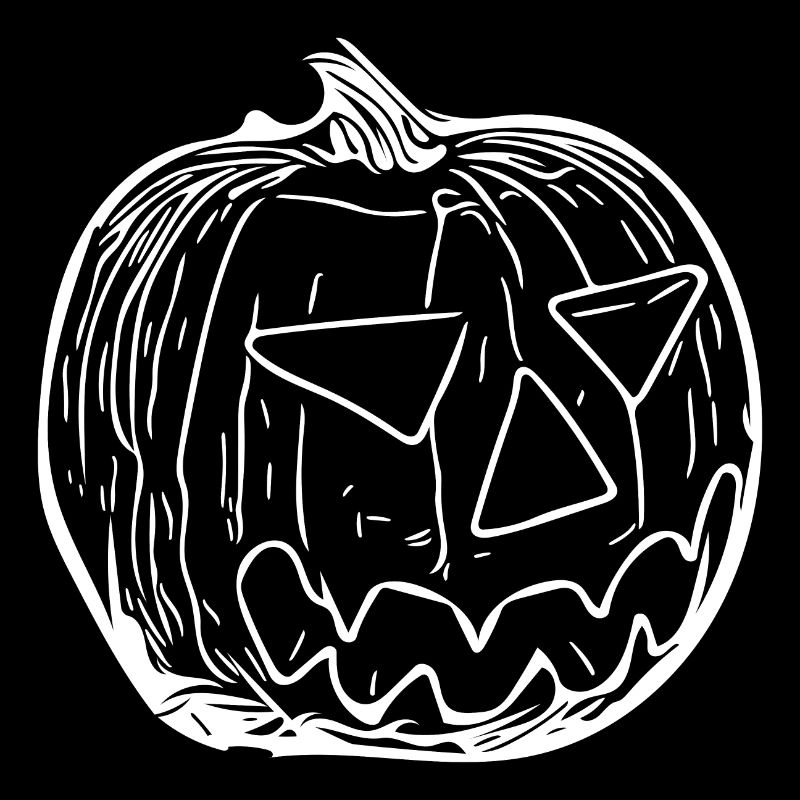 Scary creepy pumpkin head