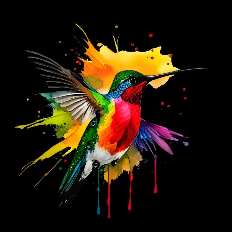 Farbenfroher Kolibri