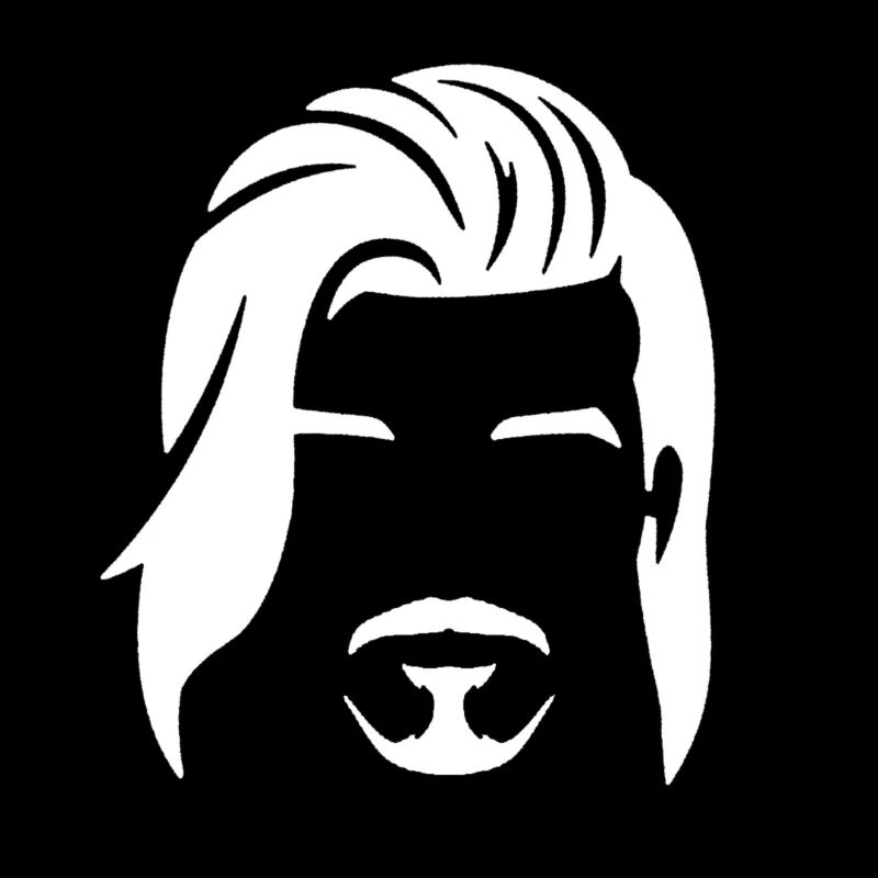Logo Tête Homme (Blanc)