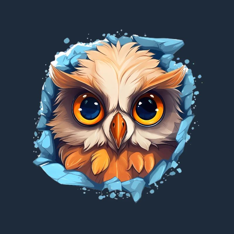 Niedliche Wachsame Eule | Nachtschwärmer Eule