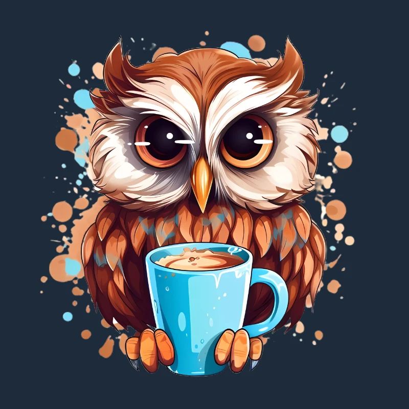 Niedliche Wachsame Eule | Nachtschwärmer Eule