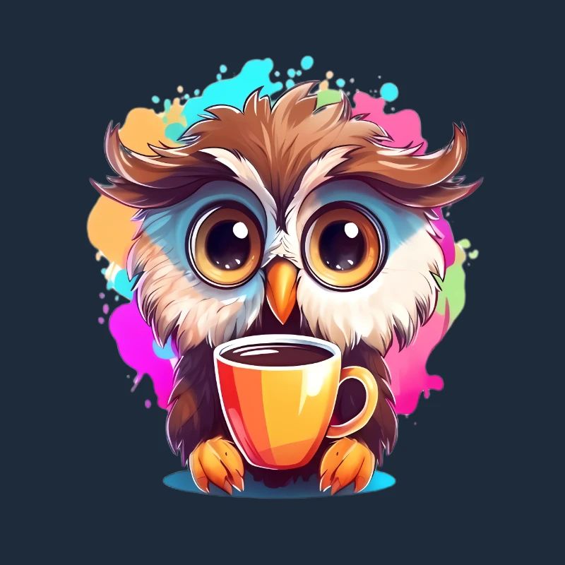 Niedliche Wachsame Eule | Nachtschwärmer Eule