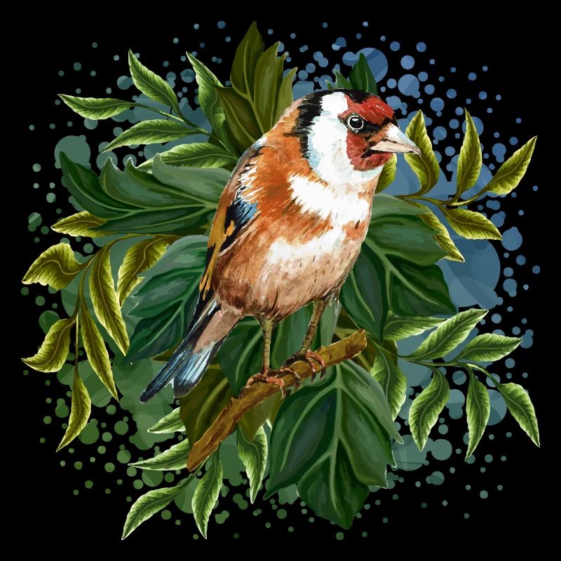 Bunter Vogel