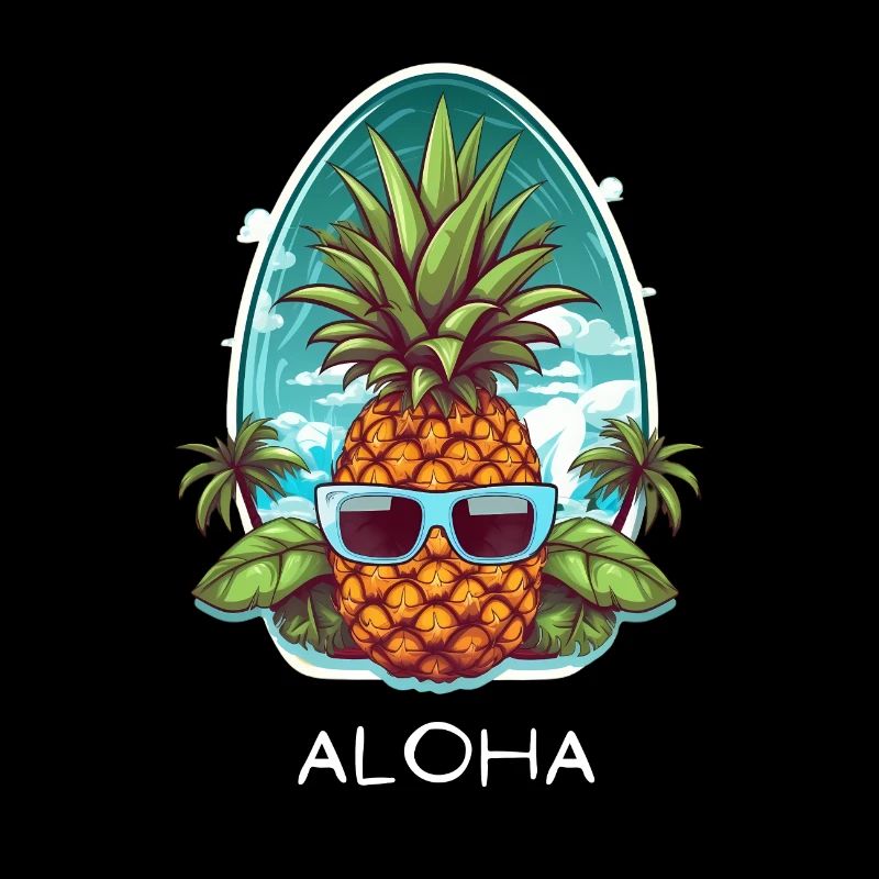 Aloha Pineapple Beach Holiday Hawaii Shirt
