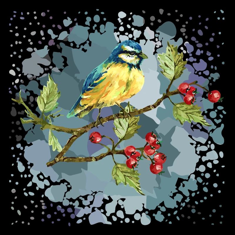 Bunter Vogel