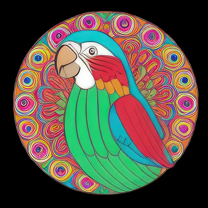 beautiful bright parrot |