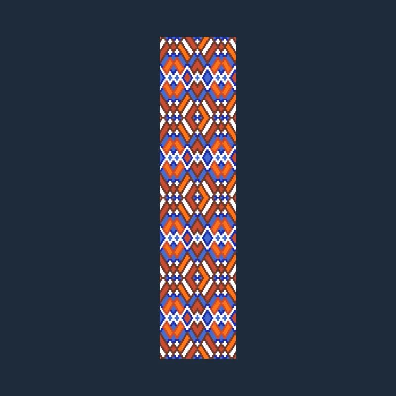 Monogram Letter I- geometric pattern