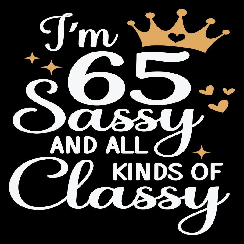J’ai 65 ans Sassy et toutes sortes de classe