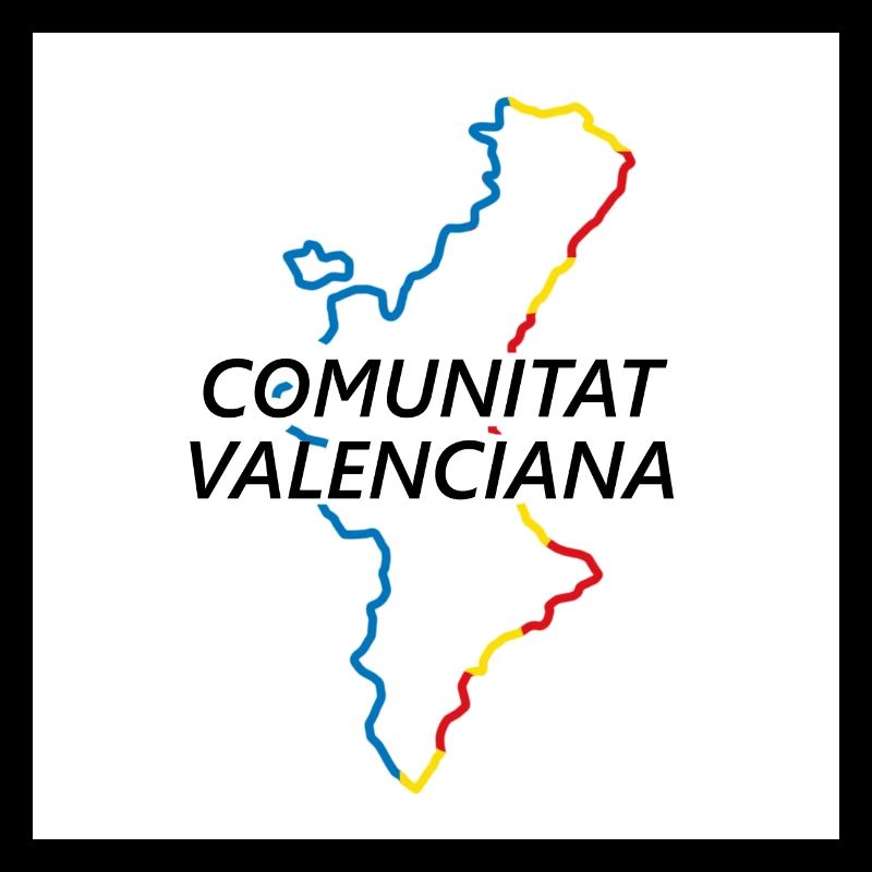 Karte der Valencianischen Gemeinschaft