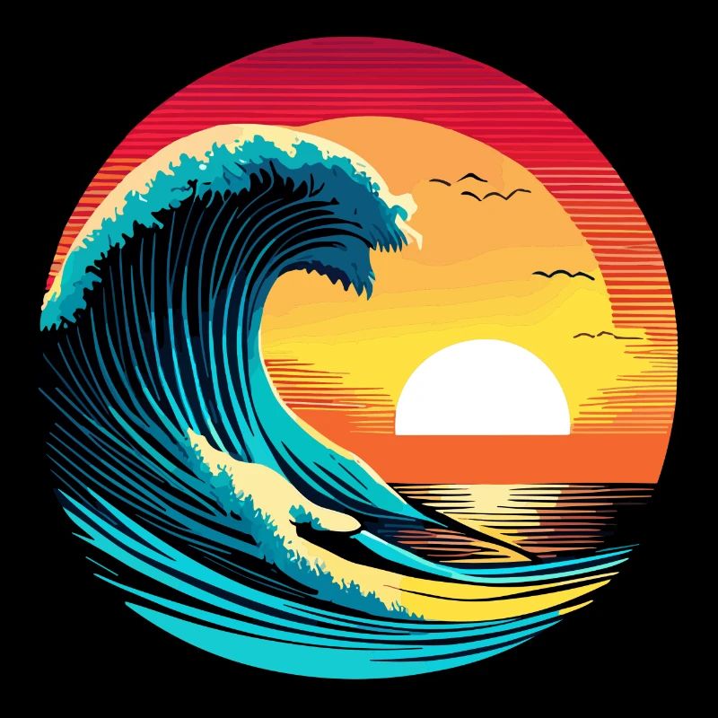 Surfer Sunset