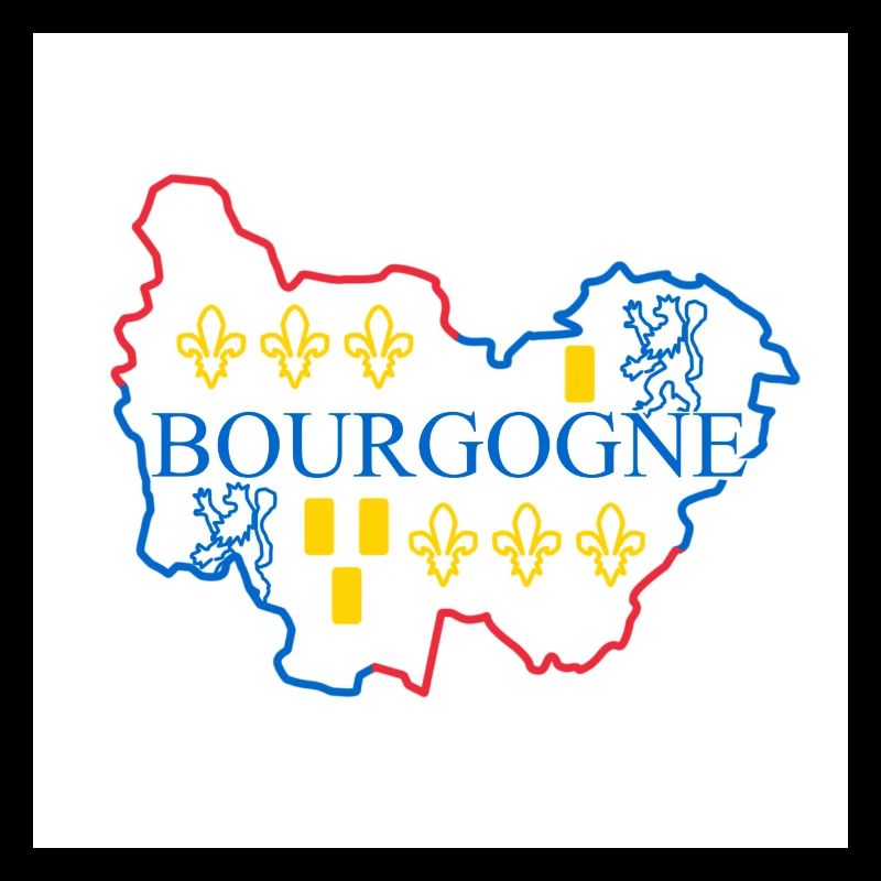 Carte de la Bourgogne