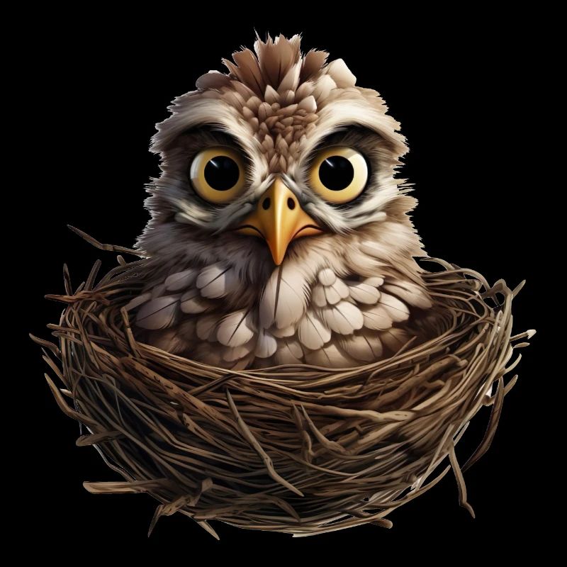 Le coucou dans le nid devenu trop petit