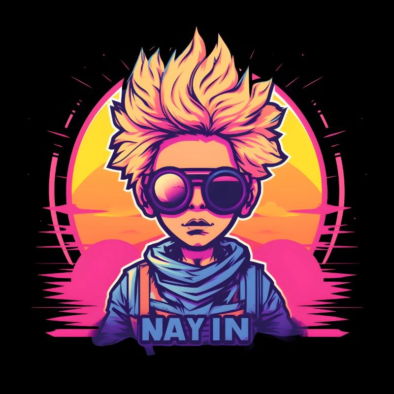 Synthwave Boy Sunset