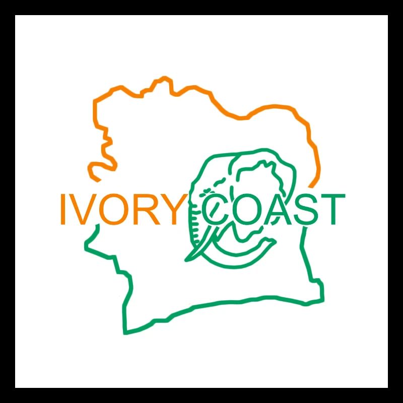 Karte von Côte d'Ivoire