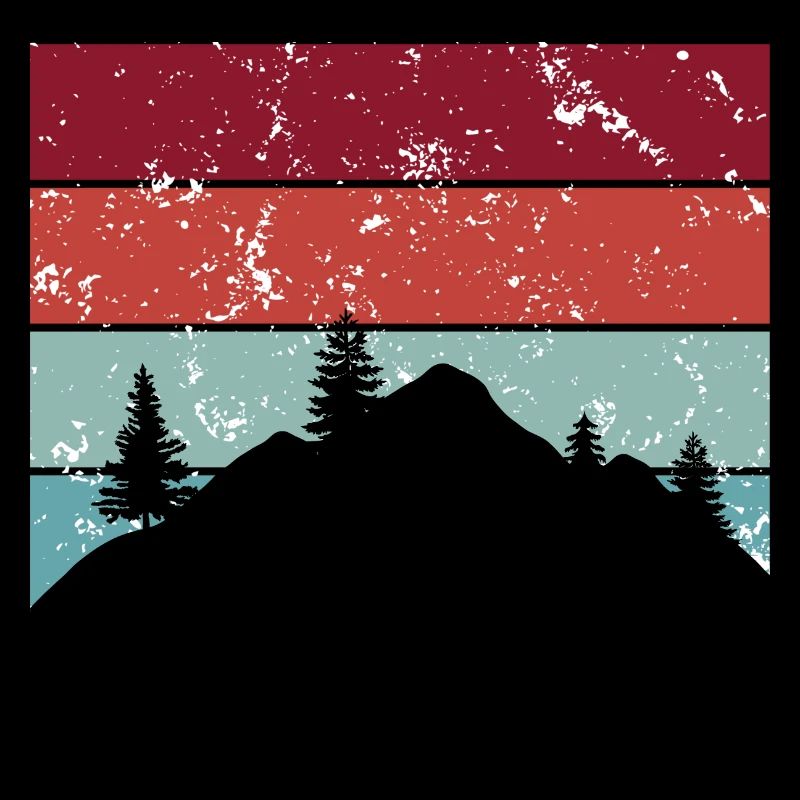 Retro Mountain Chain