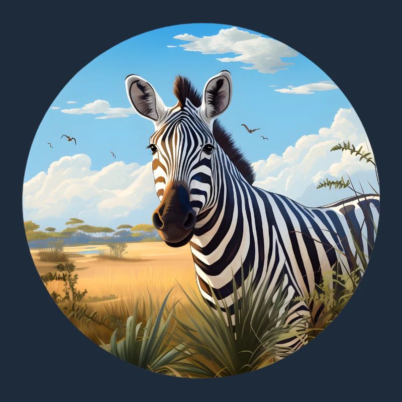 Zebra in Savanne
