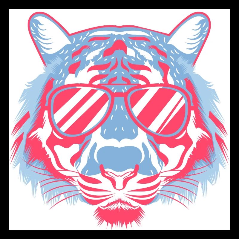 Tiger mit Sonnenbrille