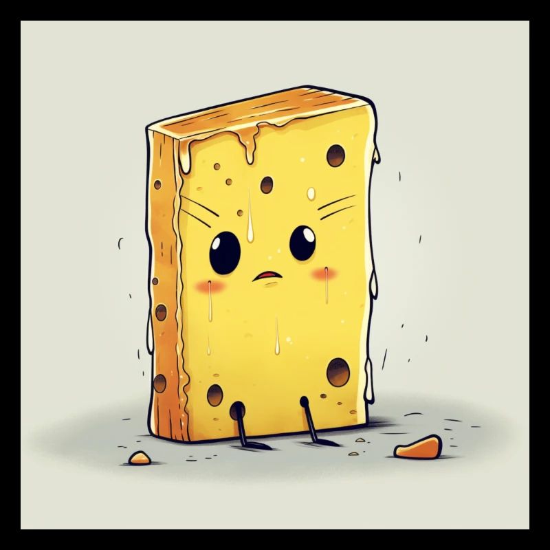 Lustighausen - Comic style melting cheese