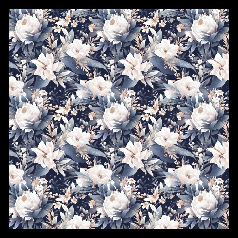 Roses Seamless Pattern Beautiful Elegant Aesthetic