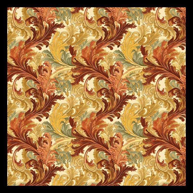 Leaves Seamless Pattern Leaf Foliage Nature Print