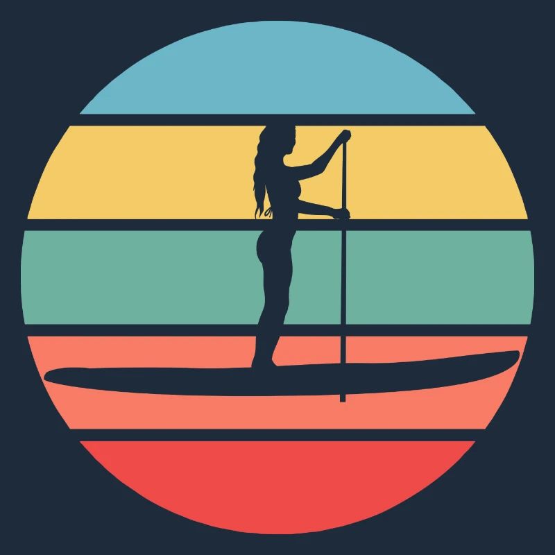 Retro SUP Standup Paddle Board Summer Gift
