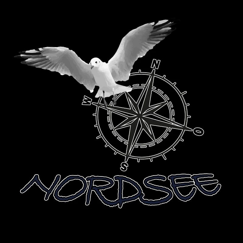 Nordsee - Möwe mit Kompass