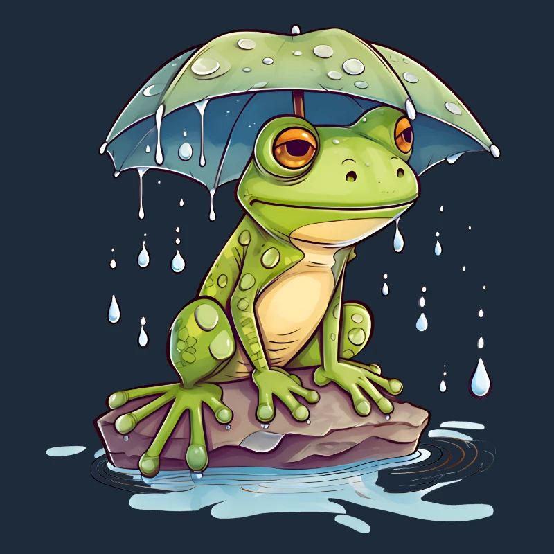 Fresh finds shelter under an umbrella
