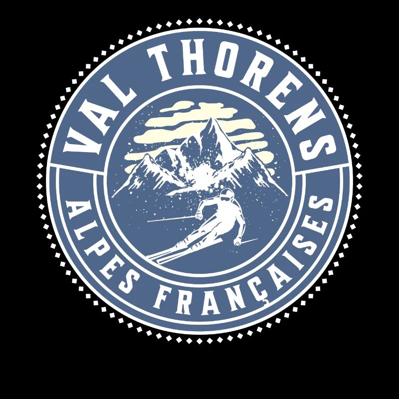 Val Thorens Frankreich Vintage Ski Alpin